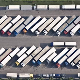 Truck Car Park Semi Trucks Parked